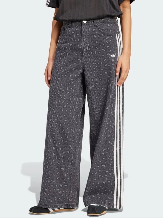 adidas Originals Pants - Adidas Originals Denim Loose Pants in Carbon Snow Leopard / size 28 / NWOT